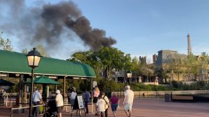 Fire breaks out at Walt Disney World’s EPCOT as dark smoke is caught on camera billowing across park